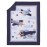NoJo Little Love Soar High Little One Navy, Light Blue, Orange, and White Airplanes, Clouds, and Stars 3 Piece Nursery Crib Bedding Set - Comforter, Fitted Crib Sheet and Crib Skirt