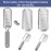 PrettyClaw Callus Remover Foot File Pedicure Callus Tool Corn Remover Removes Dead Skin Foot Scrubber Rasp Heel Shaver Scraper for Feet Gray with 3 Blades with Free Reusable Pouch and Nail File