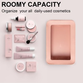 LETGO Clear Makeup Bags, TSA Approved Toiletry Bag with Zipper, Clear Makeup Organizer Fit Carry-on Travel Essentials,Clear Cosmetic Bags for Women Men (C-Pink) LETGO Clear Makeup Bags, TSA Approved Toiletry Bag with Zipper, Clear Makeup Organizer Fit Carry-on Travel Essentials,Clear Cosmetic Bags for Women Men (C-Pink)