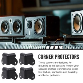 Beatifufu 20pcs Speaker Wrap Angle Metal Cabinets Corner Protector Furniture Speaker Cabinet Corner Guards Wrap Corner Anti- Collision Corner Guard Furniture Corner Protectors Iron