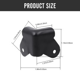 Beatifufu 20pcs Speaker Wrap Angle Metal Cabinets Corner Protector Furniture Speaker Cabinet Corner Guards Wrap Corner Anti- Collision Corner Guard Furniture Corner Protectors Iron
