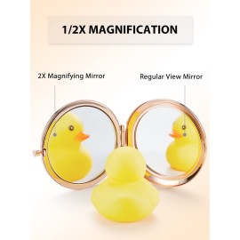 Getinbulk Compact Mirror Bulk, Set of 2 Double-Sided 1X/2X Magnifying Purse Pocket Makeup Mirrors(Round, Rose Gold and Silver) Getinbulk Compact Mirror Bulk, Set of 2 Double-Sided 1X/2X Magnifying Purse Pocket Makeup Mirrors(Round, Rose Gold and Silver)