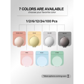 Getinbulk Compact Mirror Bulk, Set of 2 Double-Sided 1X/2X Magnifying Purse Pocket Makeup Mirrors(Round, Rose Gold and Silver) Getinbulk Compact Mirror Bulk, Set of 2 Double-Sided 1X/2X Magnifying Purse Pocket Makeup Mirrors(Round, Rose Gold and Silver)