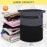COMSE Extra Large Blanket Basket, Tall Laundry Basket, Nursery Hamper, 15.7x 21.7, Cotton Rope Woven Laundry Hamper for Storage Toys Clothes Towels, Black