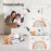 Clastyle Rectangle Rainbow Kid Toy Storage Basket Daycare Cloud Heart Star Baby Storage Bin Box Clothes Book Shelf Basket for Bedroom Playroom Nursery