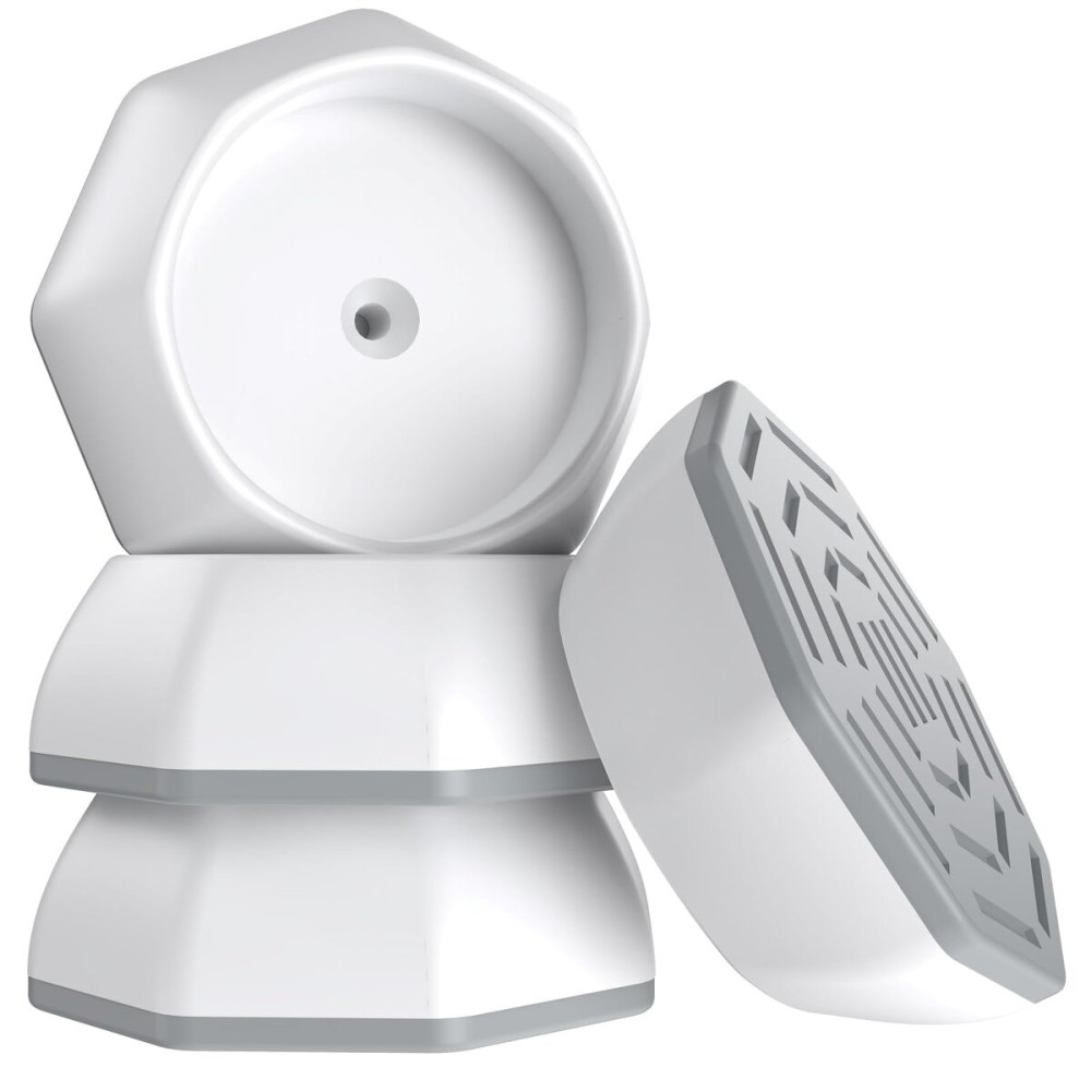 ICERO Baby Gate Wall Protector - Protect Walls & Doorways from Pet & Dog Gates - Pressure Mounted Gates Work on Stairs - Gates Wall Cups - 4 Pack - White