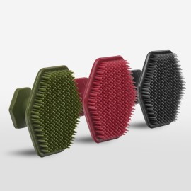 TOOLETRIES Men\'s Face Scrubber - Silicone Facial Cleansing Brush, Gentle Exfoliator Pad & Soft-Touch Massager - Removes Dead & Dry Skin - Long Lasting Bathroom & Shower Accessories - 3 Pack