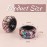 AUEAR, 4 Pack Rhinestone Hair Ponytail Holder Crystal Cuff Elastic Tie Band for Women (Style B)