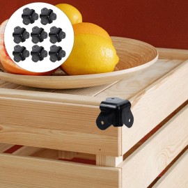 IWOWHERO 1set Metal Corner Guard Sturdy Speaker Corner Protector for Cabinets Anti-Collision Protection Practical Angle Guard for Furniture with Screws
