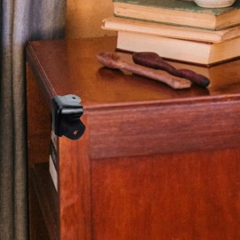 IWOWHERO 1set Metal Corner Guard Sturdy Speaker Corner Protector for Cabinets Anti-Collision Protection Practical Angle Guard for Furniture with Screws