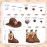 28PCS Cowboy Cake Decorations Cowboy Hat and Boot Cake Toppers Western Cowboy Birthday Baby Shower for Western Theme Party Favors Supplies