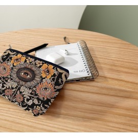 Ayxvt Tarot Evil Eye Sunflower Hippie Snake Vintage Flowers Floral Cosmetic Bag Decorative Women\'s Makeup Bag Zipper Pouch Travel Toiletry,Gifts for Tarot Lovers Women Teen Girls