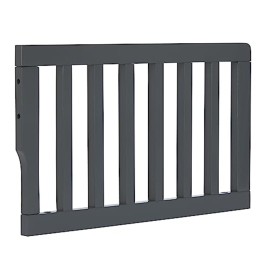 Sweetpea Baby Convertible Crib Toddler Guard Rail in Carbon Black, Made of New Zealand Pinewood, Converts Crib to Toddler Bed