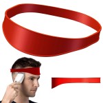 Neckline Shaving Template and Hair Trimming Guide, High-Grade Curved Silicone Headband for DIY Home Hair Trimming and Cutting,Home Haircuts Fade and Taper Guide for Clippers-(Red 1)
