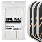 PICKLETECH Pickleball Paddle Protection Tape - Paddle Head Edge Guard - Racket Edge Protection Tape -Fit Perfectly Curved Edge -No Wrinkling