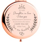 Soulpetals Daughter in Law Gifts Compact Mirror for Daughter in Law Gifts from Mother in Law for Wedding Day Birthday Christmas
