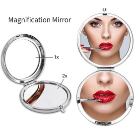 Soulpetals Daughter Gifts Compact Mirror for Daughter from Dad Mom, Daughter Birthday Gifts for Daughter Engraved Makeup Mirror for Daughter