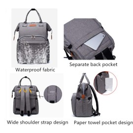 Diaper Bag Backpack for Baby Boy Girl, Multi-Function Diaper Bag for Baby Care, Waterproof Large Capacity Travel Backpack, Diaper Bags Essentials for Mom, Dad