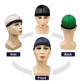 Selalu 4Pcs Wave Cap, Silk Stocking Wave Caps for 360 Waves, Silky Durag for Men, Stain Caps (4*Black) Selalu 4Pcs Wave Cap, Silk Stocking Wave Caps for 360 Waves, Silky Durag for Men, Stain Caps (4*Black)