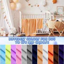 Kinlop 16 Pcs 30 x 40 Inch Kids Blankets Flannel Plush Baby Blankets Cozy Lightweight Warm Baby Girl Soft Plush for Infant Toddler Kids Girls Boys Crib Preschool Bedding, 16 Colors