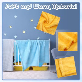 Kinlop 16 Pcs 30 x 40 Inch Kids Blankets Flannel Plush Baby Blankets Cozy Lightweight Warm Baby Girl Soft Plush for Infant Toddler Kids Girls Boys Crib Preschool Bedding, 16 Colors
