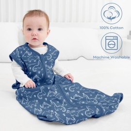 Yoofoss Baby Sleep Sack 12-18 Months Baby Wearable Blanket 100% Organic Cotton 2-Way Zipper TOG 0.5 Toddler Sleeping Sack Lightweight Sleep Sacks for Babies(Large)