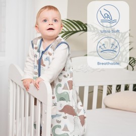 Yoofoss Baby Sleep Sack 12-18 Months Baby Wearable Blanket 100% Organic Cotton 2-Way Zipper TOG 0.5 Toddler Sleeping Sack Lightweight Sleep Sacks for Babies(Large)