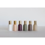 Home Of The Wise Essential Oil Roller Bottles - 6 Pack (Lux) - Gold Tops with Multi Clay Colored Bottles