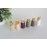 Home Of The Wise Essential Oil Roller Bottles - 6 Pack (Lux) - Gold Tops with Multi Clay Colored Bottles