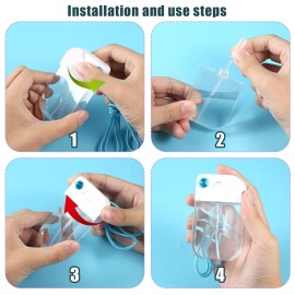 LUTER 6pcs Spray Bottles, 40ml Fashionable Card-Shaped Perfume Atomizer Refillable Plastic Fine Mister Spray Bottles Empty Spray Case for Travel Hair Face Makeup Plants