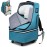 RUCYEN Rolling Car Seat Travel Bag, Padded Carseat Travel Backpack for Airplane,Large Durable Carseat Travel Bag with 4 Wheels,Adjustable Shoulder Strap and Waterproof Base Blue