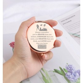 WSNANG Musical Inspired Gift Musical Makeup Mirror Roxie and Velma Fans Gift Musical Theater Lover Gift Skyline City Merchandise (Chi Mirror)