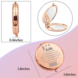 WSNANG Musical Inspired Gift Musical Makeup Mirror Roxie and Velma Fans Gift Musical Theater Lover Gift Skyline City Merchandise (Chi Mirror)