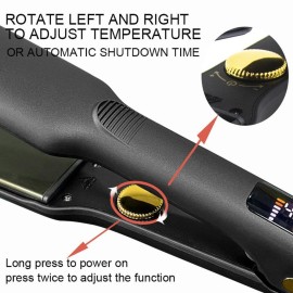 LISSAGE by LoLo Professional Hair Straightener 1.5\'\' - Titanium Flat Iron Adjustable up to 450F