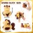 Hungdao 24 Pcs Horse Rubber Duck 2.36 Inch Bucking Bronco Ducks Pool Float Bath Decor Gift for Horse Racing Festival Boys and Girls Classroom Prizes Baby Shower Party Favors