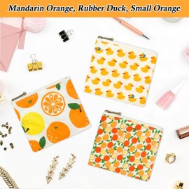 besharppin Small Makeup Bag, 3pcs Coin Purse Lipstick Organizer Pouch with Zipper for Purse