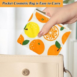 besharppin Small Makeup Bag, 3pcs Coin Purse Lipstick Organizer Pouch with Zipper for Purse