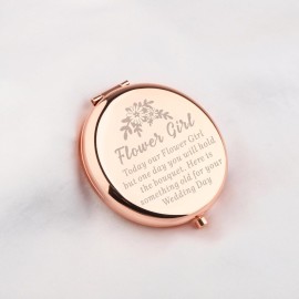 WUSUANED Flowers Girl Makeup Mirror Proposal Gifts Wedding Party Gifts Bridesmaid Mirror Mother of The Bride Gift WUSUANED Flowers Girl Makeup Mirror Proposal Gifts Wedding Party Gifts Bridesmaid Mirror Mother of The Bride Gift