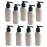 LGEGE 9pcs Travel Size Pump Bottle Set, 5 Oz White Bottle Dispenser, Bottle for Shower Gel, Shampoo, Body Lotion, Cream