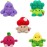 BumBumz 4.5-inch RootBumz Plush 5-Pack - Stan Mushroom, Ronnie Radish, Bobby Broccoli, Colby Corn, and Erinn Eggplant Collectible Stuffed Toys - from The Makers of Original Squishmallows