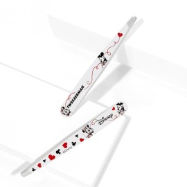 Tweezerman Disney\'s Mickey Mouse & Minnie Mouse Forever in Love Slant Tweezer - Eyebrow Tweezers for Women and Men Tweezerman Disney\'s Mickey Mouse & Minnie Mouse Forever in Love Slant Tweezer - Eyebrow Tweezers for Women and Men