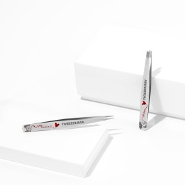 Tweezerman Disney\'s Mickey Mouse & Minnie Mouse Forever in Love Petite Point and Slant Set - Eyebrow for Women and Men Set