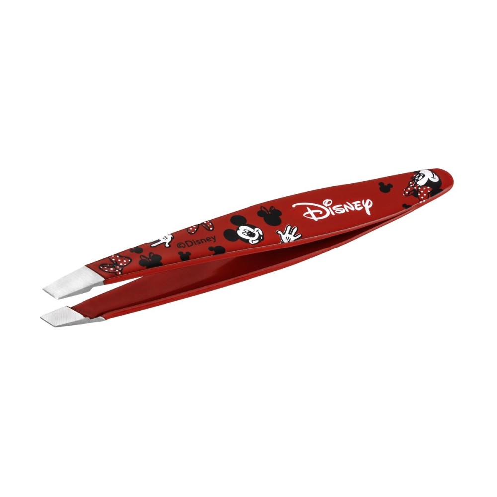 Tweezerman Disney\'s Mickey Mouse & Minnie Mouse We Got Ears Mini Slant Tweezer - Tweezers for Eyebrows, Travel Tweezers for Eyebrows, Facial Hair, Ingrown Hair