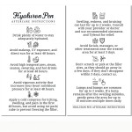 Havongki - 100 Pack - Premium Hyaluron Pen Lip Filler Aftercare Instructions Card 2 x 3.5 Accessories Supplies Kit Care - HP07A100_N