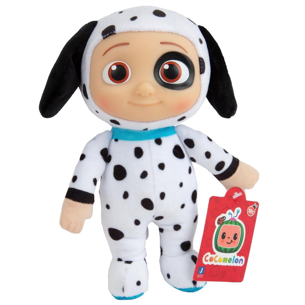 CoComelon 8 JJ Plush Toy, Puppy Onsie - Officially Licensed - Soft Stuffed Animal J.J. Dog Doll for Toddlers & Preschoolers - Gift for Kids, Boys & Girls Ages 18 Months+ - 8 Inches