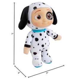 CoComelon 8 JJ Plush Toy, Puppy Onsie - Officially Licensed - Soft Stuffed Animal J.J. Dog Doll for Toddlers & Preschoolers - Gift for Kids, Boys & Girls Ages 18 Months+ - 8 Inches