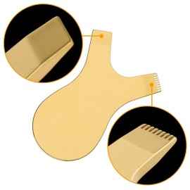 EKYSSO 2 Pieces Y Lash Lift Perm Tools, Stainless Steel Y Brush Eyelash Lift Tools, Comb Lash Perm Lift Brush, Y Shape Lash Lift Brush, Lash Perming and Tint Brush, Eyelash Perm Supplies