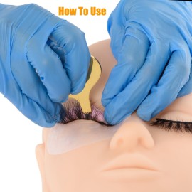 EKYSSO 2 Pieces Y Lash Lift Perm Tools, Stainless Steel Y Brush Eyelash Lift Tools, Comb Lash Perm Lift Brush, Y Shape Lash Lift Brush, Lash Perming and Tint Brush, Eyelash Perm Supplies