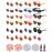 Kanayu 326 Pcs Kids Sunglasses DIY Kit Includes 24 Pair Round Flower Sunglasses with 200 Letter Bead 2 Glue 100 Daisy Charm