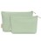 Wandering Nature Makeup Bag Small Cosmetic Bag for Purse 2 Pack Small Make Up Pouch Vegan Leather Cute Travel Pouch with Zipper for Women, Green